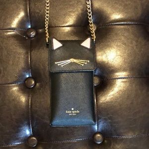Kate Spade North South Cat Crossbody IPhone Case